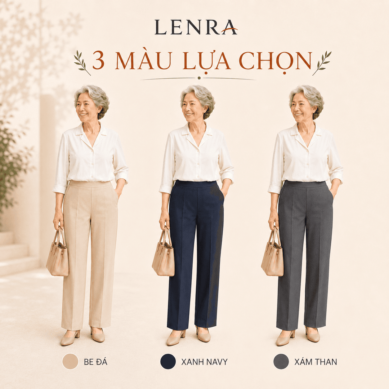 Ảnh mô tả 6 của Quần Nữ LENRA Daily 02 Cạp Chun Liền - Dịu Dáng